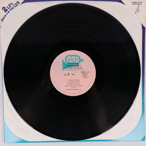 The Geoff Love Banjos  Sing-Along Banjo Party 1975 12" Vinyl LP Record MMGB-708 - Picture 5 of 12
